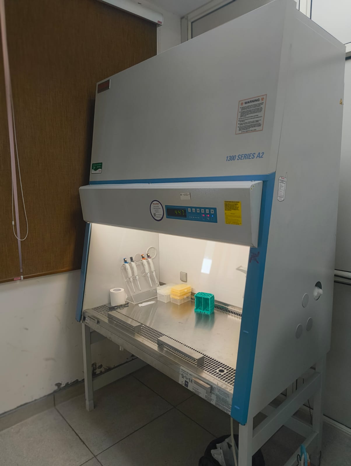 Thermo Scientific 1300 Series A2 Biological Safety Cabinet.